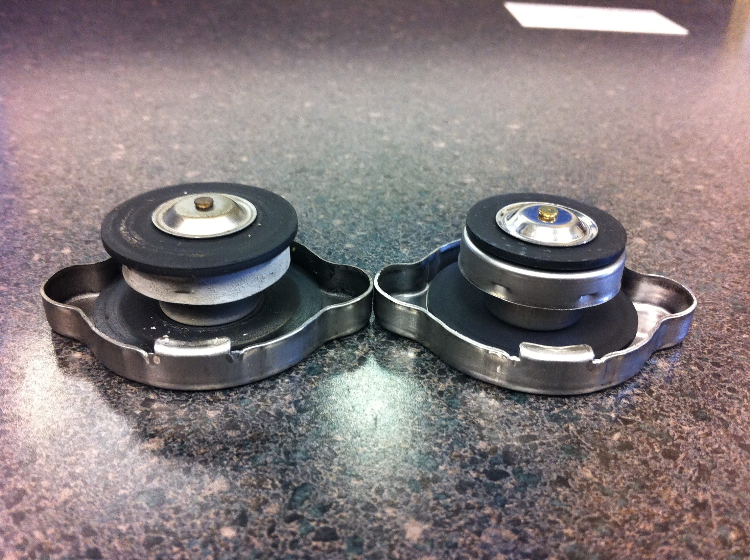 Failed Subaru Radiator cap Failed Subaru Radiator cap